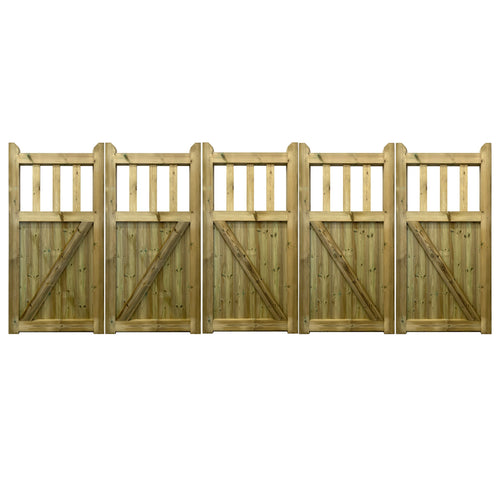 Cottage 5-Leaf Bi-Fold Gates: Flexible Design for Easy Access