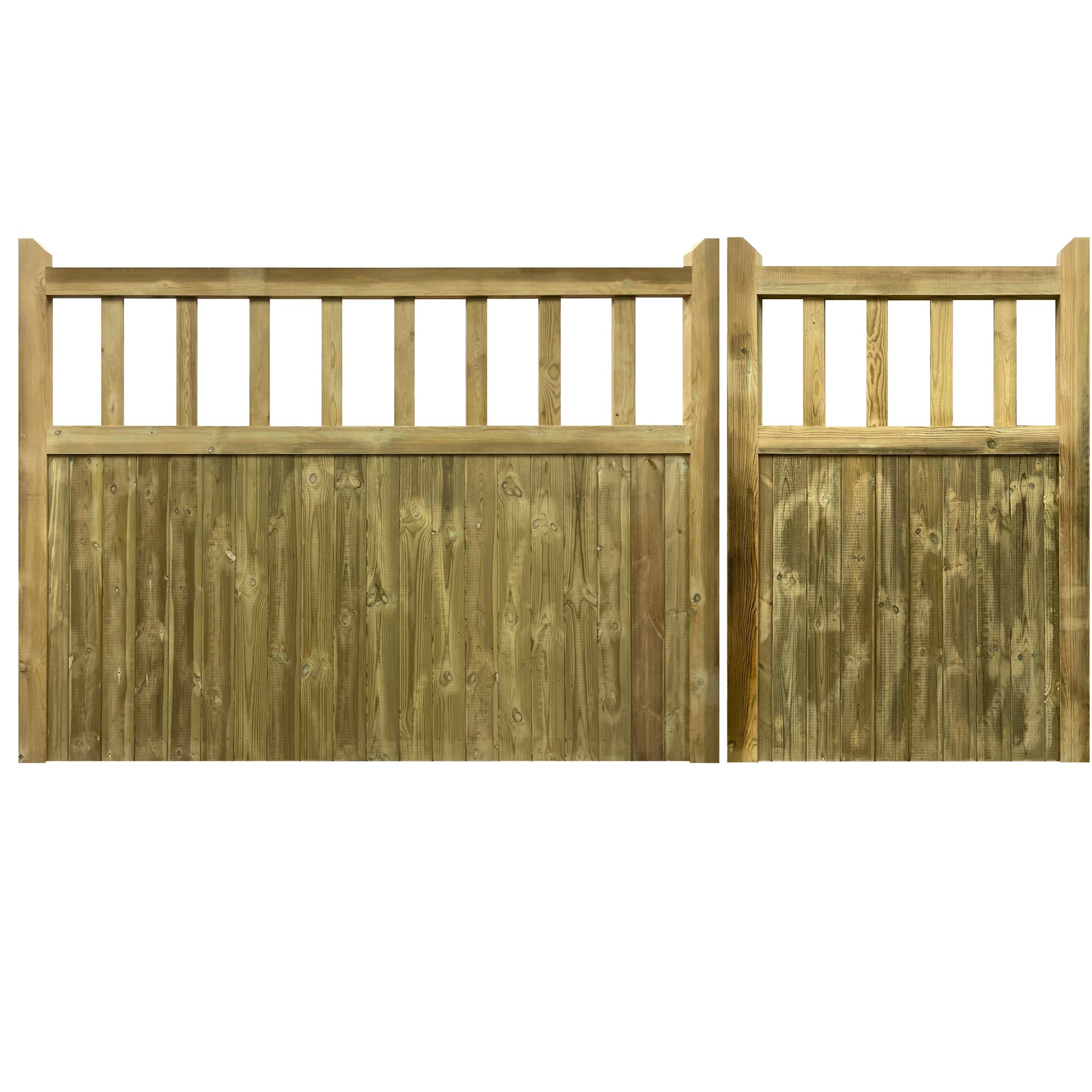 Gate with sale wooden panels