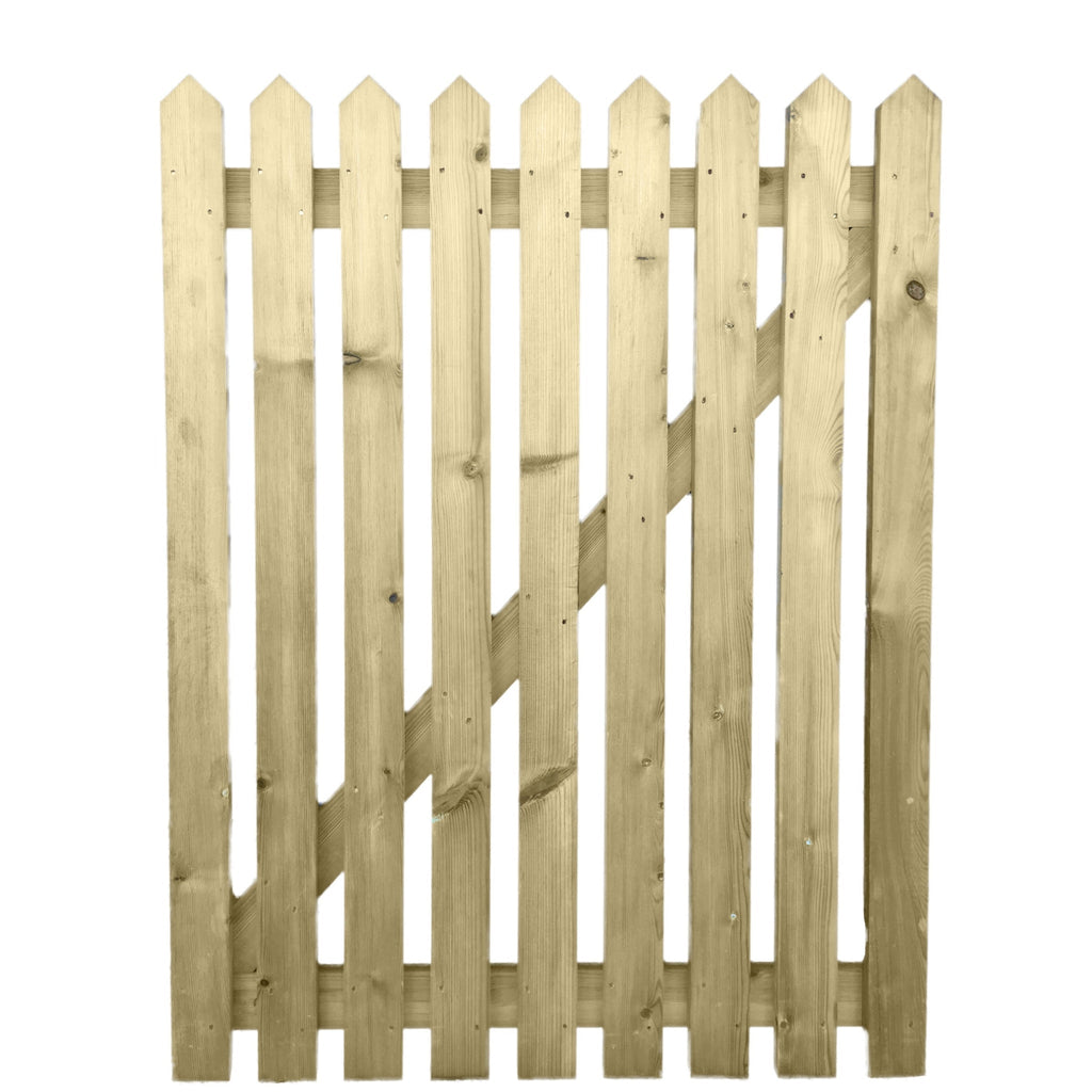 4 foot by 3 foot Pointed Top Timber Gate