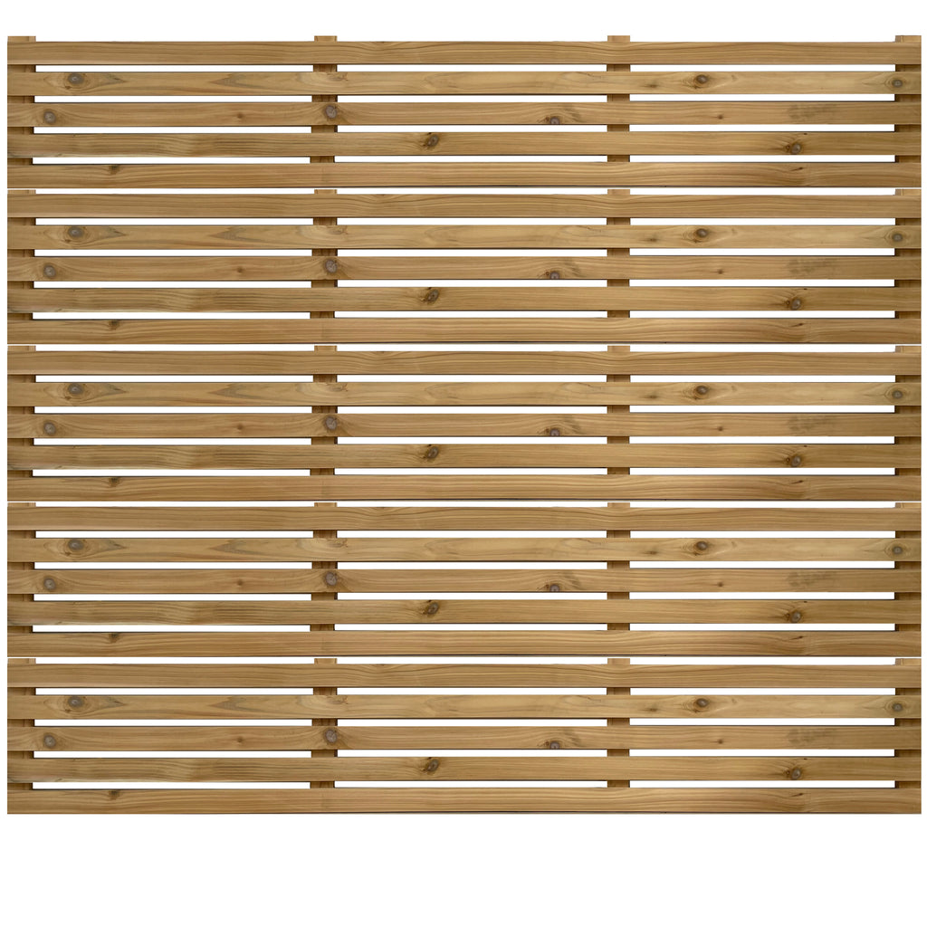 Home Grown Cedar Slatted Panel | Planed Western Red Cedar