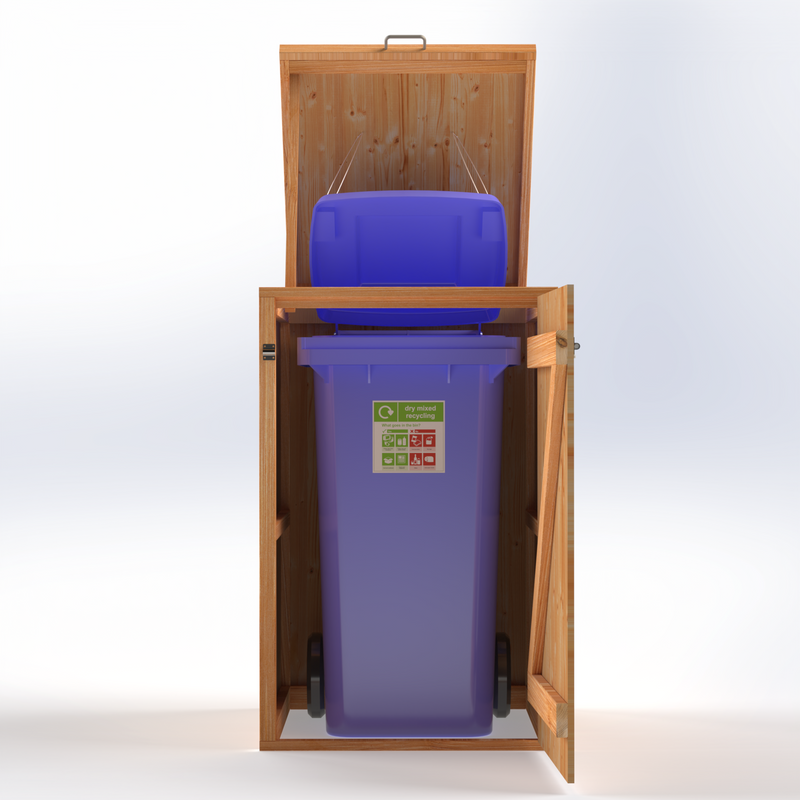Timber Bin & Recycling Box Store - Fully Assembled
