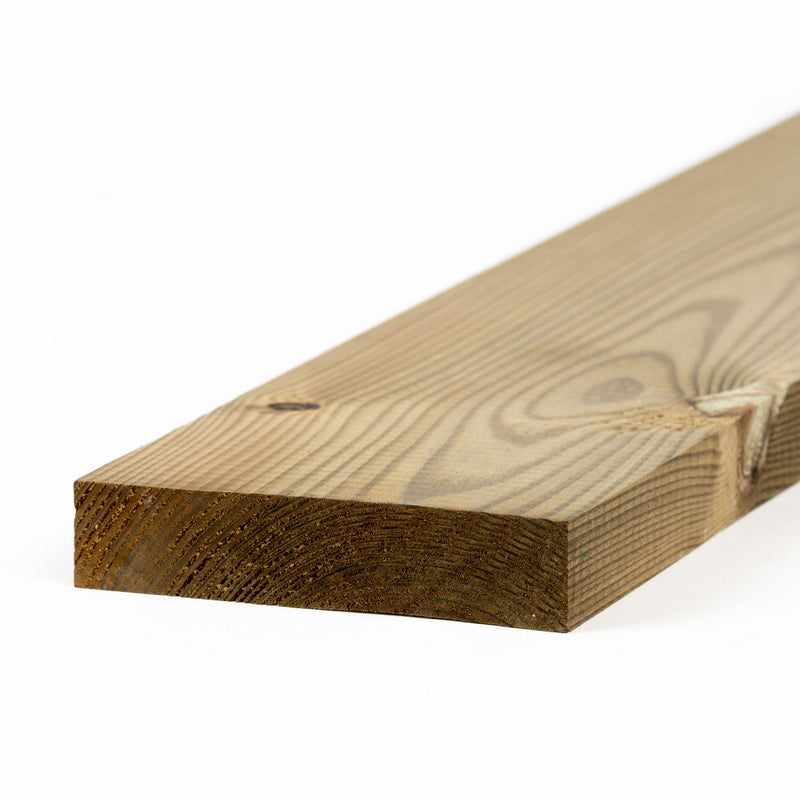 4" x 1" Treated Planed Square Edge