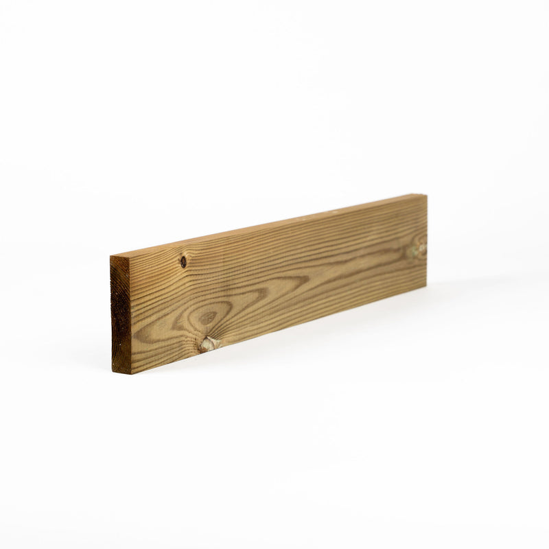 4" x 1" Treated Planed Square Edge