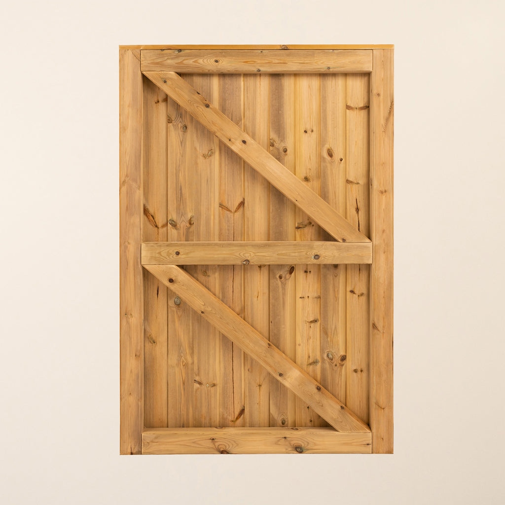 Rear view of Clovelly Side Mortise & Tenon Gate (single)