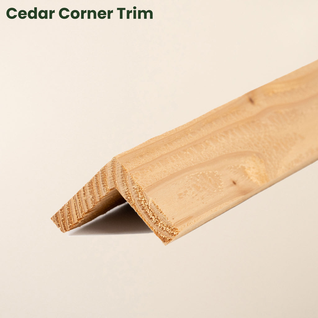 Free 15cm Sample - Corner Trim - cedar 
