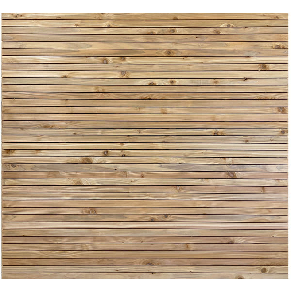 Cedar / Larch Slatted Fence Panels (6mm Spacings)