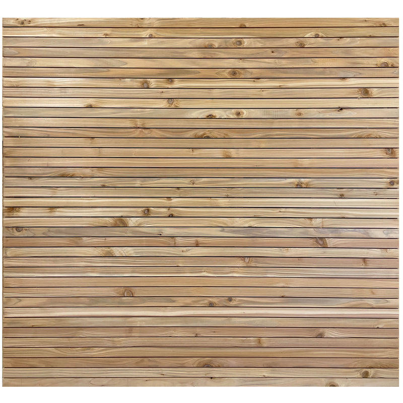 Cedar / Larch Slatted Fence Panels (6mm Spacings)