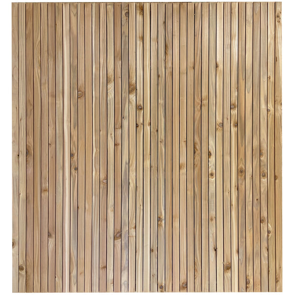 Cedar / Larch Slatted Fence Panels (6mm Spacings Vertical)