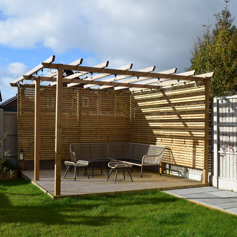 Treated PSE Slatted Panel - Horizontal