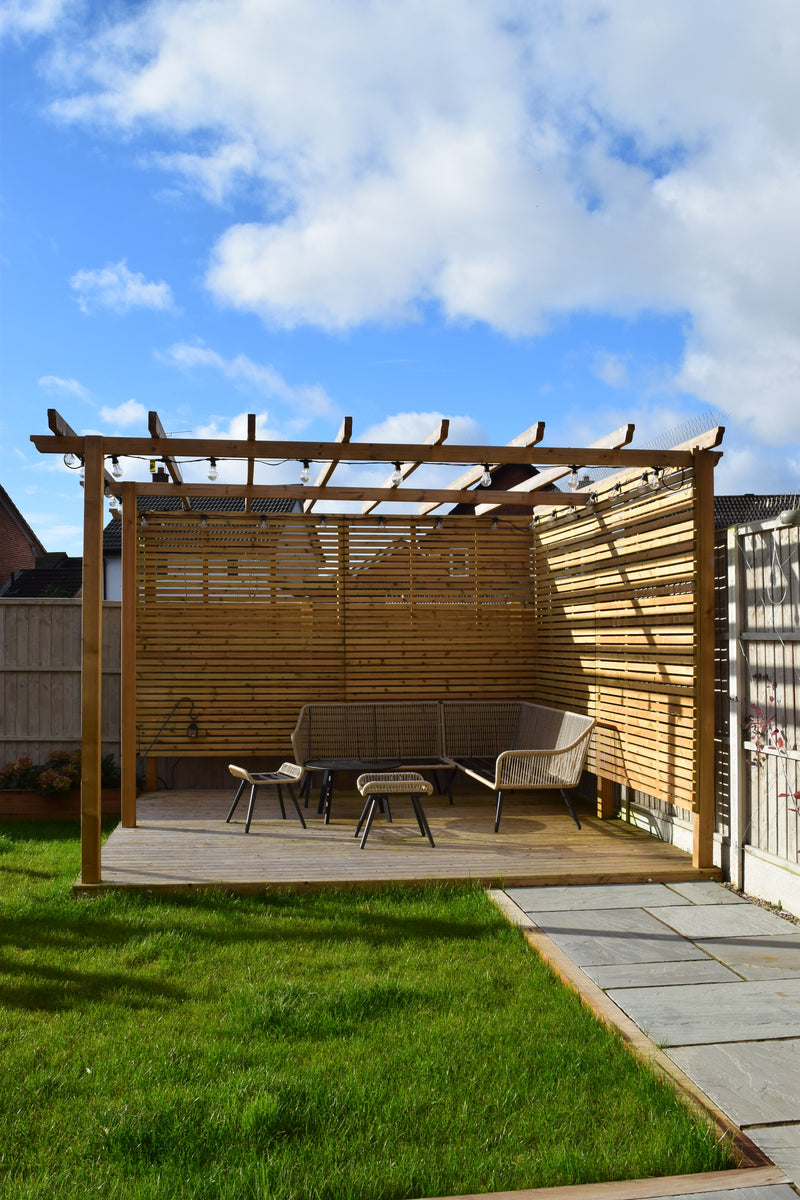 Treated PSE Slatted Panel - Horizontal