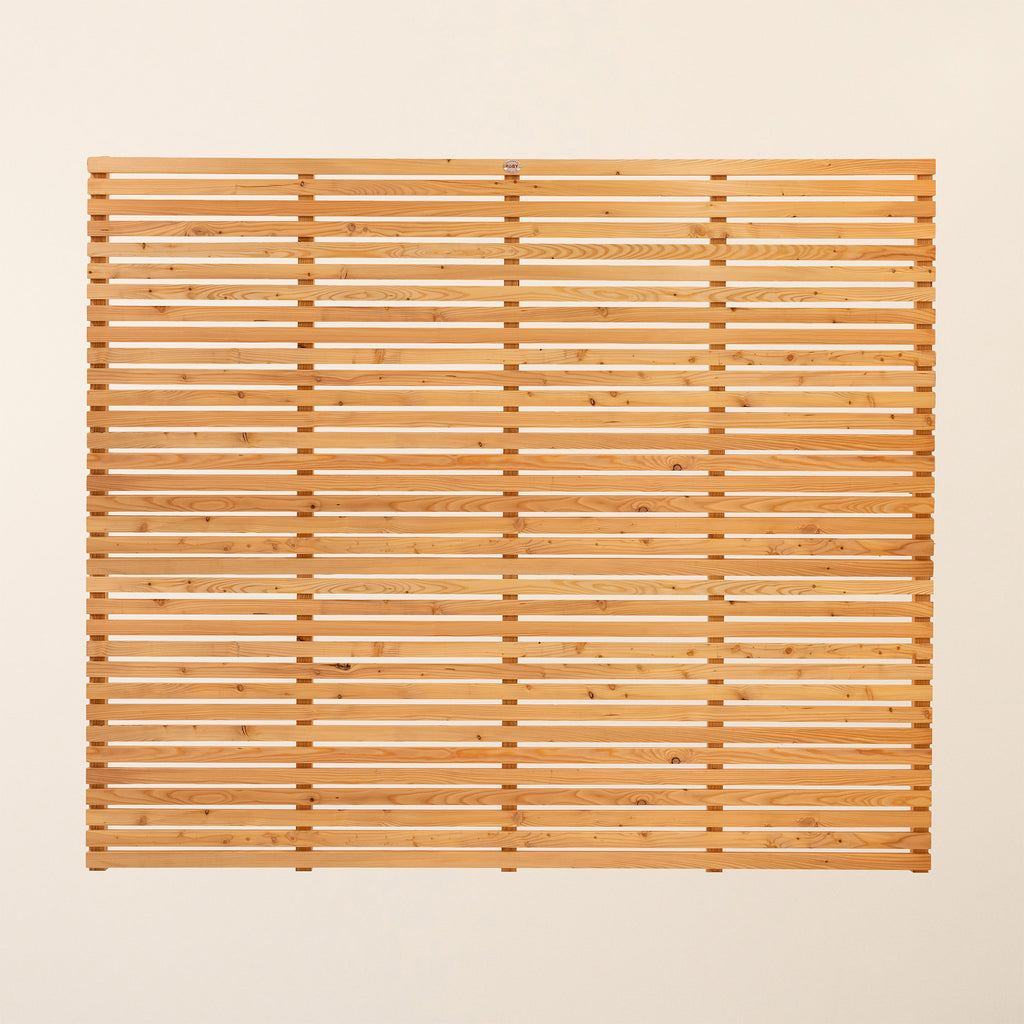 European Larch Slatted Fence Panels
