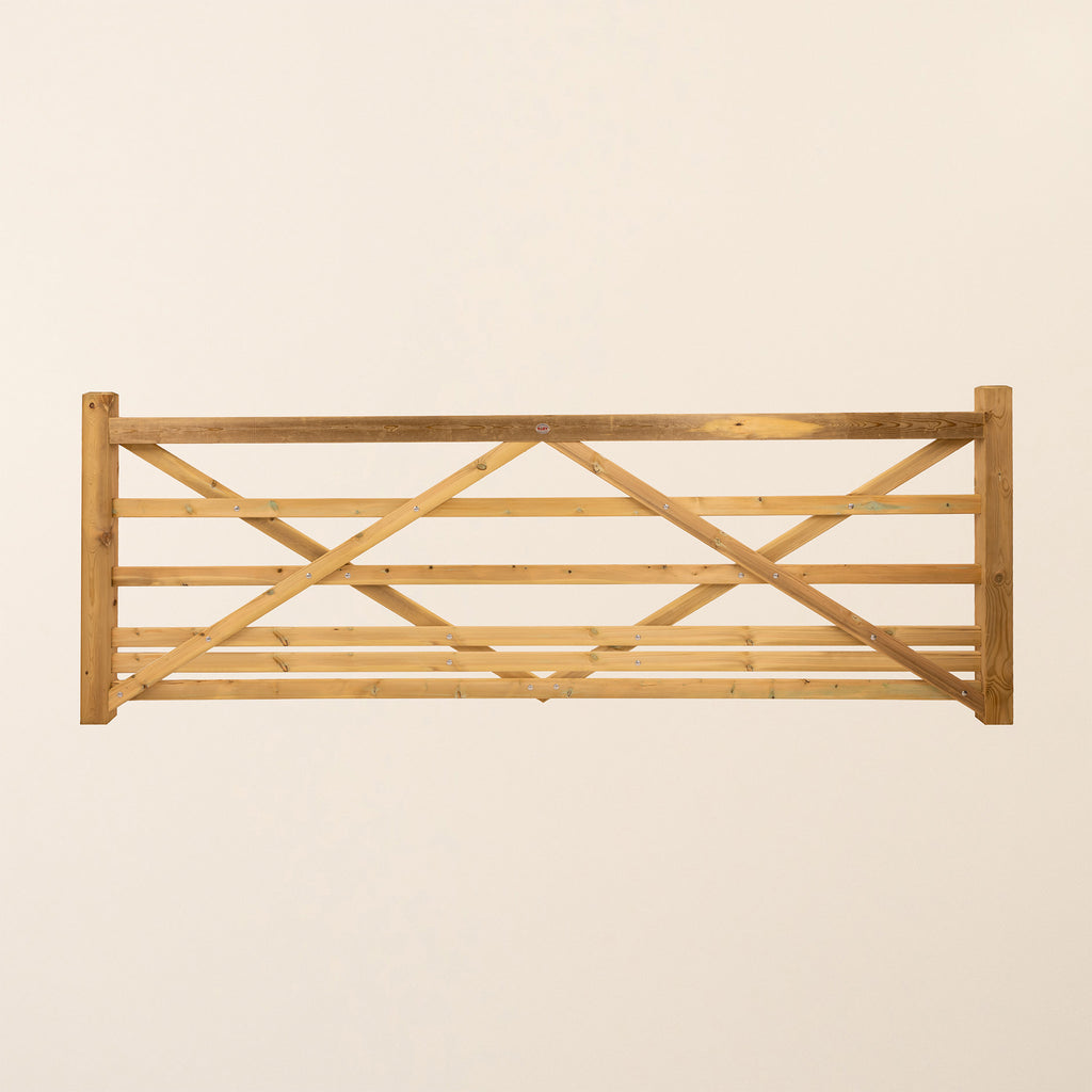 Extra Bottom Bar Diamond Brace Planed Gate