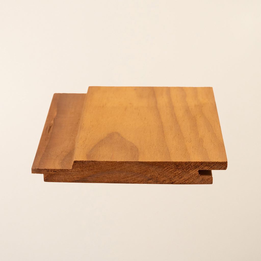 Radiata Pine Thermowood 145mm x 18mm Shadow Gap front shot