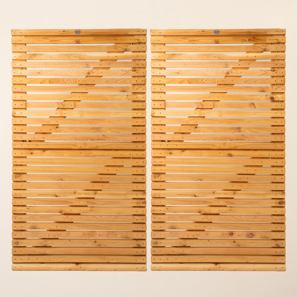 Cedar Slatted Gates Pair