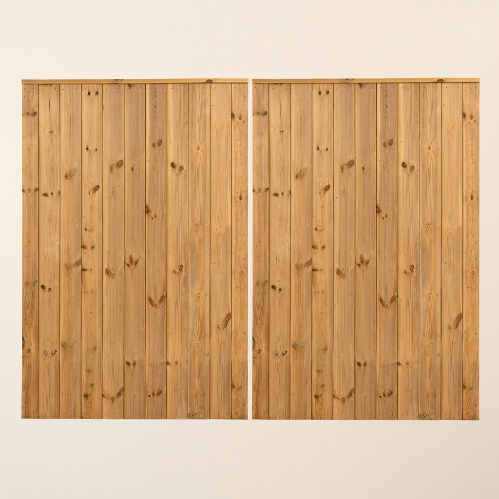 Front shot of Clovelly Mortise & Tenon T&G Entrance Gate (Pair)
