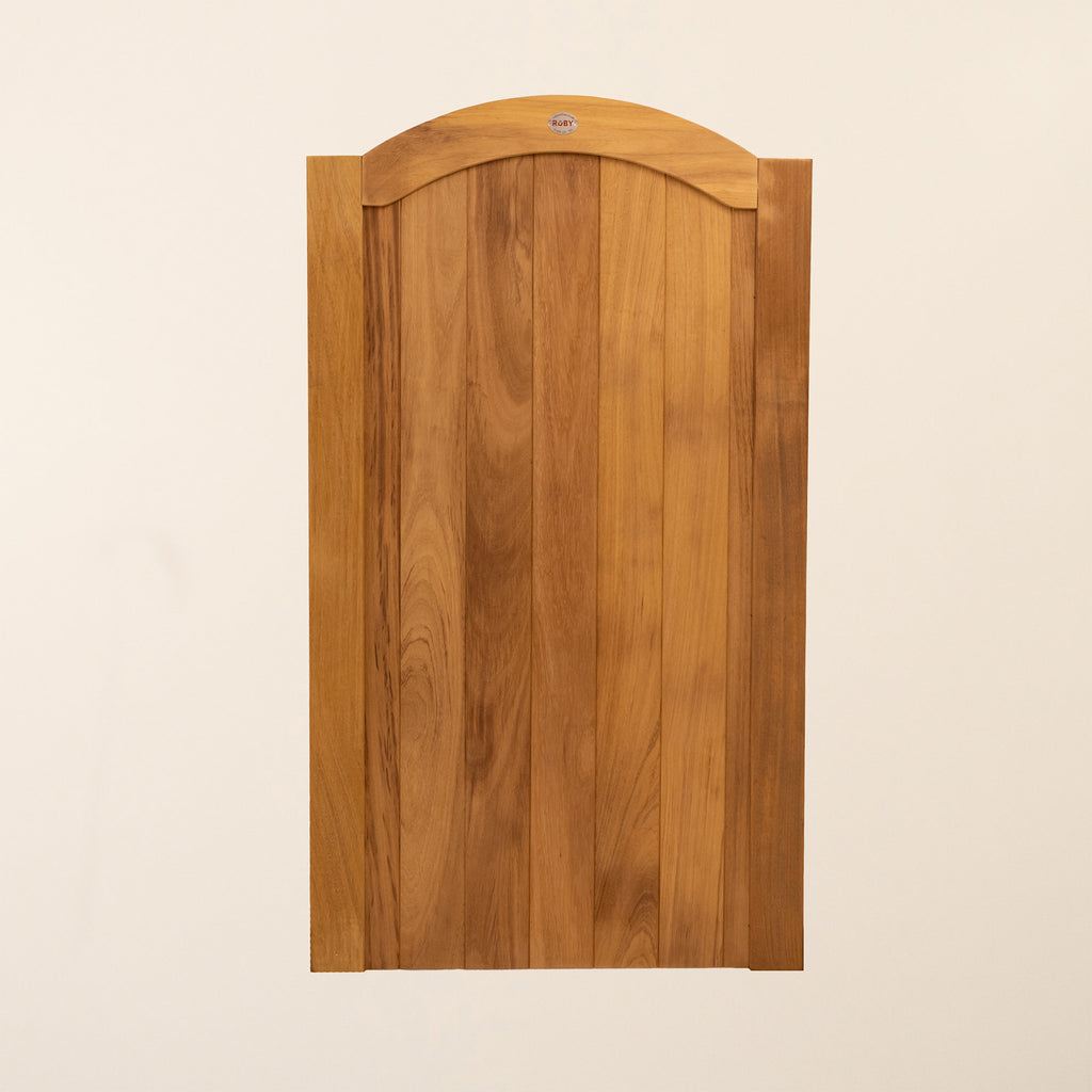 Iroko Mortise & Tenon Arch Top Gate (1.8m High)