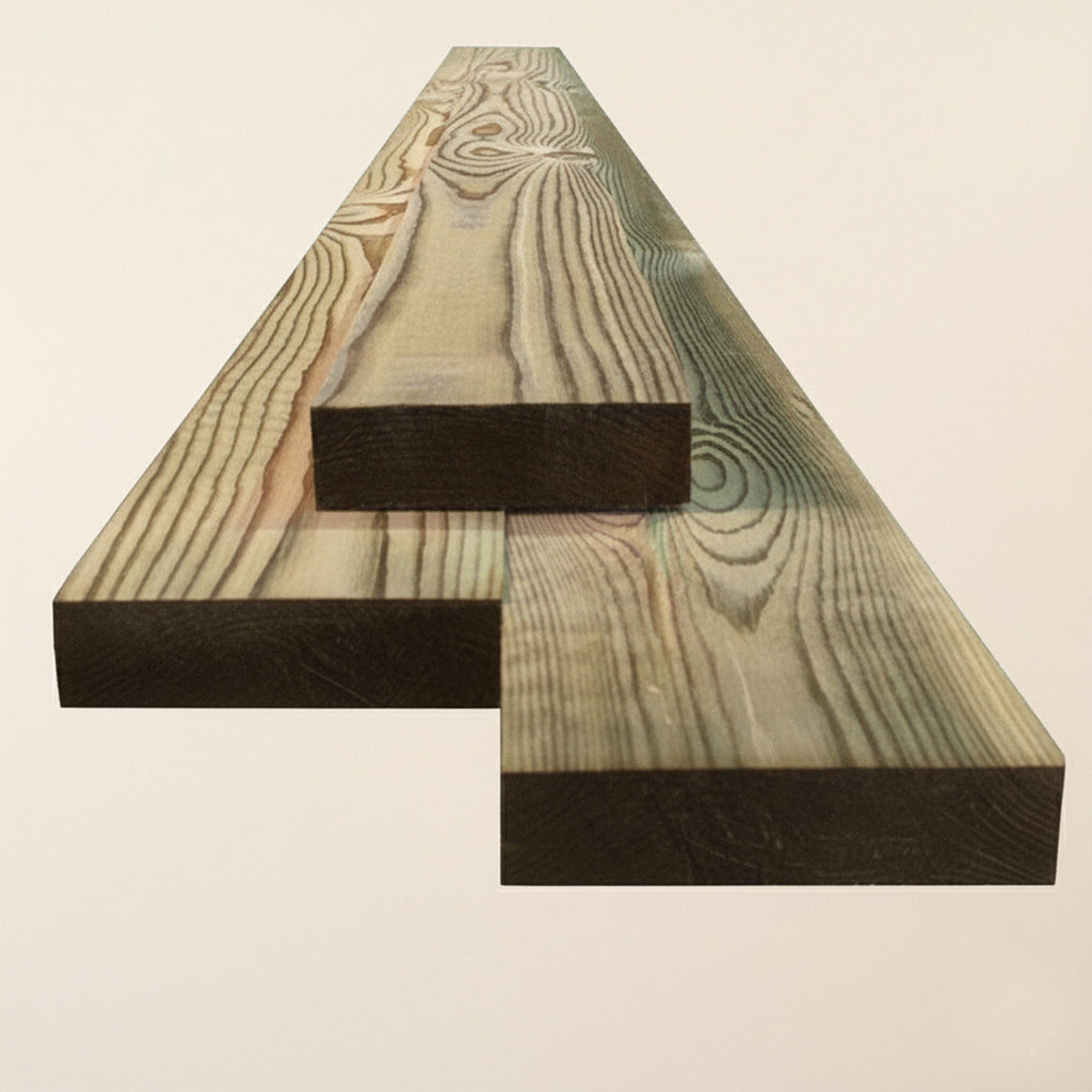 Close-up view of Gate Closing Strip made from matching gate material, designed to eliminate the center gap between double gates for enhanced privacy and aesthetics 