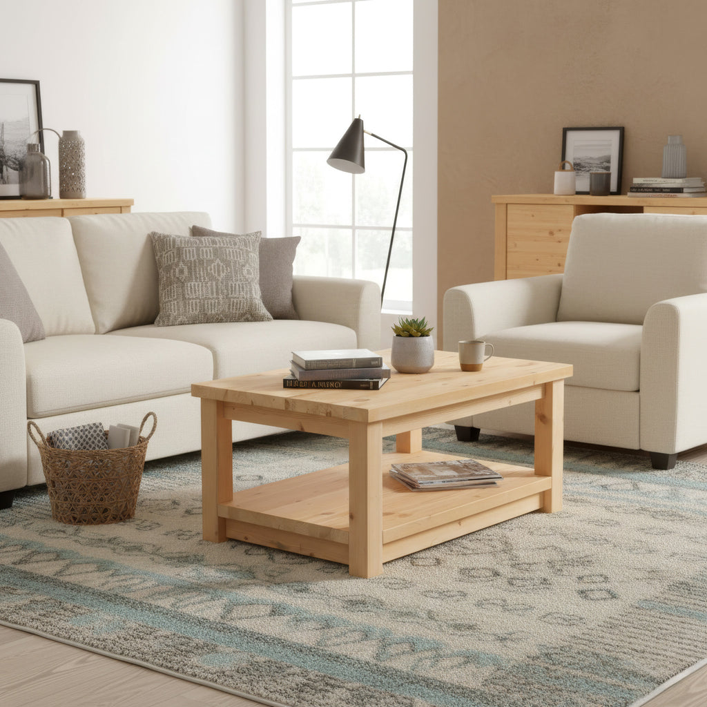 Bude Coffee Table in a living room 