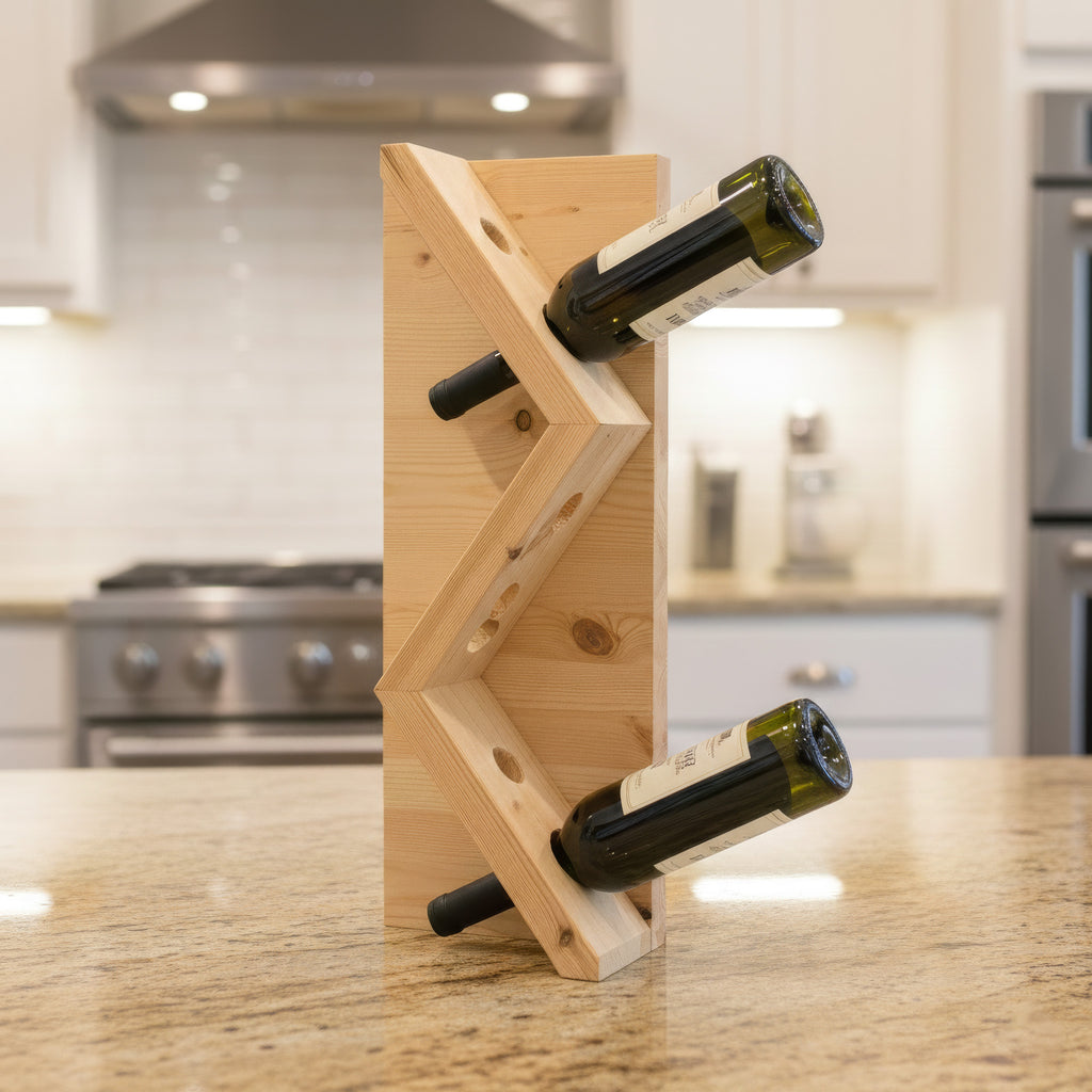 Wine holder in a kitchen 