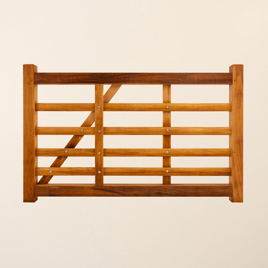 Iroko Windsor Style Planed Hardwood Entrance Gate