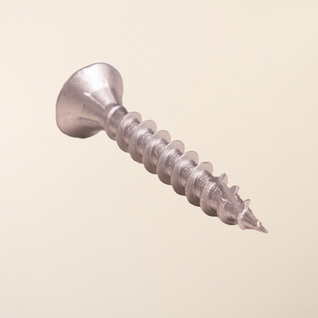 Box of C2 multi-purpose advanced silver screws with PZ double countersunk head for exterior applications