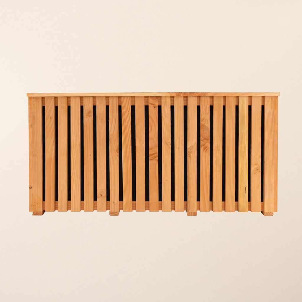 Premium Larch Slatted Panel Planter - Vertical