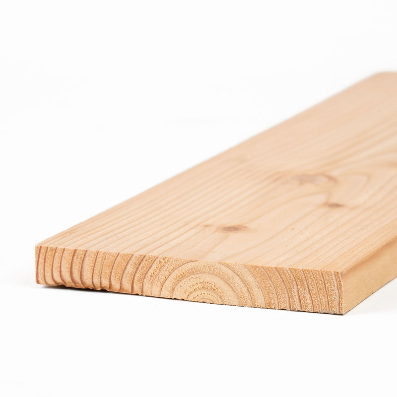 6" x 1" Boards - Larch Home-Grown - Planed