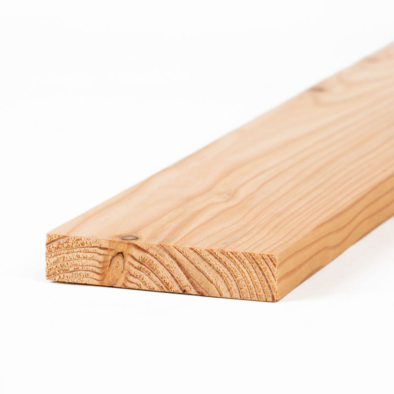 4" x 1"  Boards - Larch Home-Grown - Planed