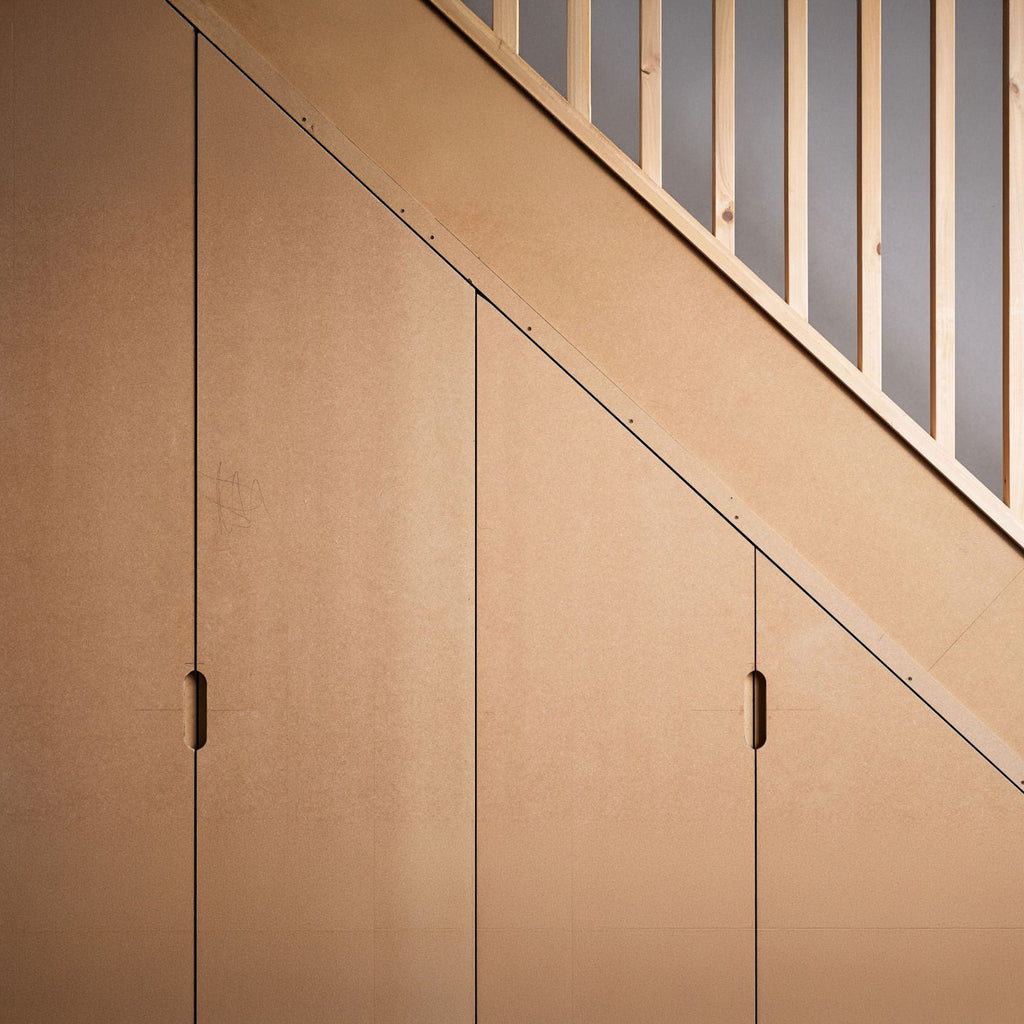 Under Stairs Storage Constructed From MDF