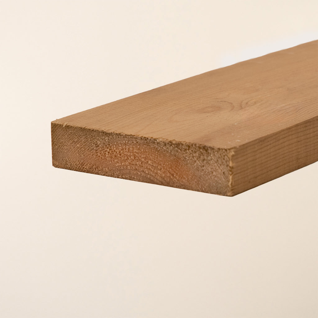 Angled shot of 4" x 1"  Pressure Treated Timber