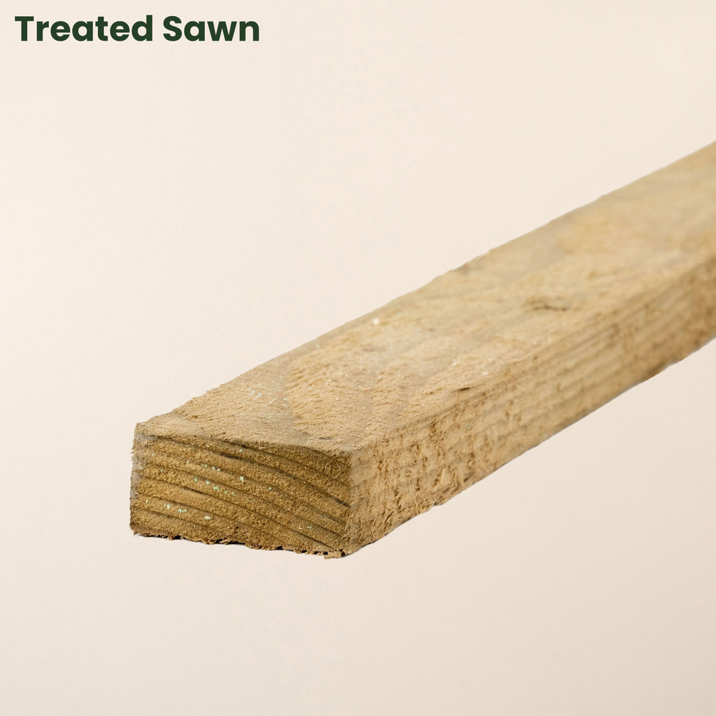 Free 15cm Sample - 2" x 1" Timber - treated sawn 