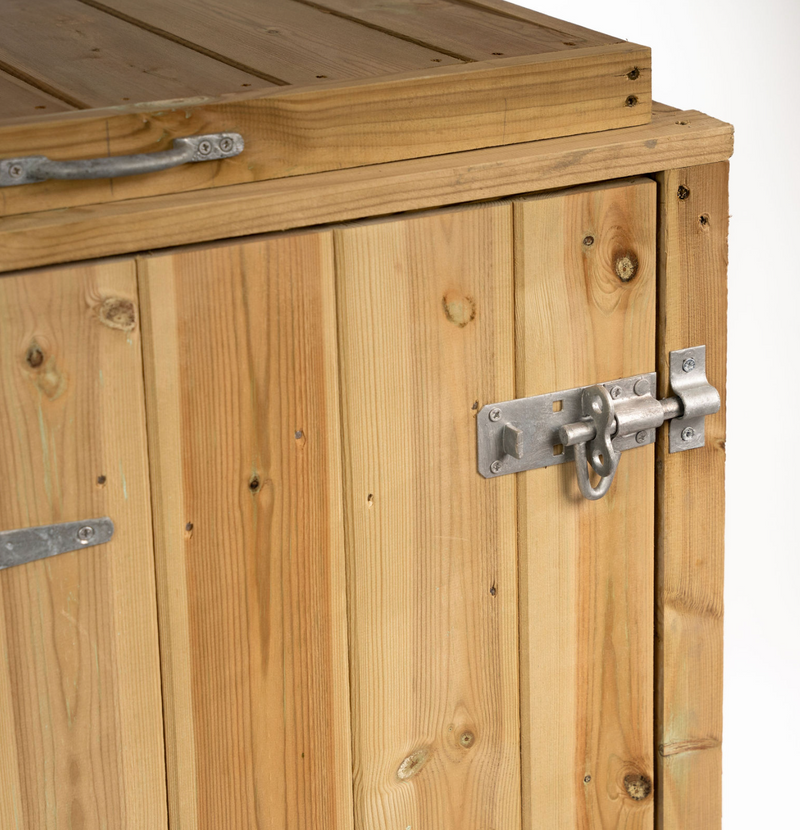 Timber Bin & Recycling Box Store - Fully Assembled