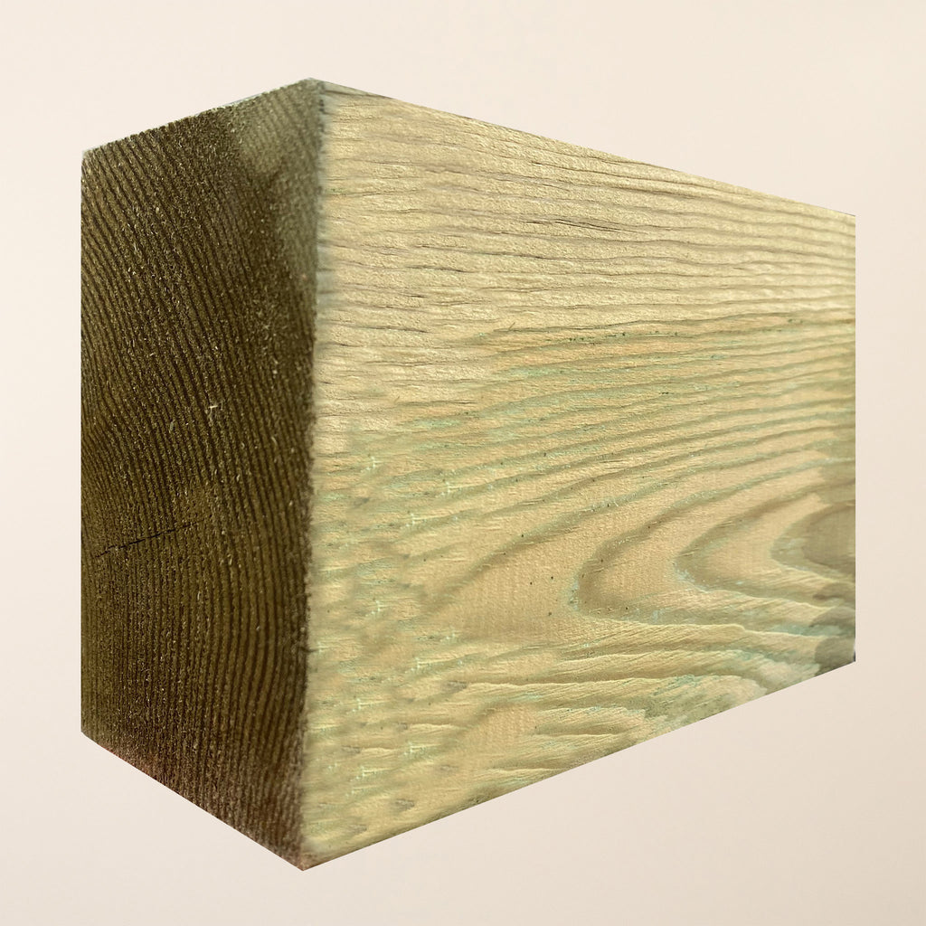 Treated timber skids for ground support and elevation of garden buildings and structures