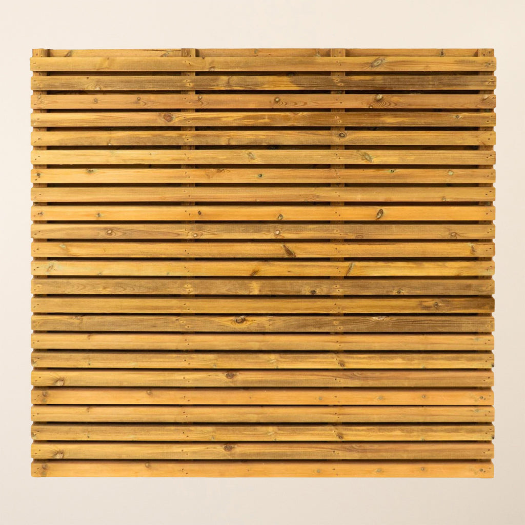 Double Sided PSE Slatted Panel - Back view displaying the reverse side of the panel with identical slatted design, demonstrating its double-sided functionality