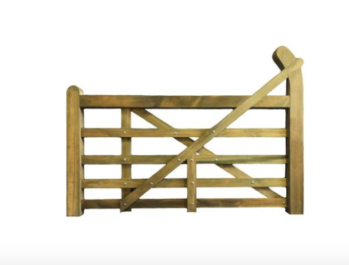 The Exbourne Curved Heel Planed Gate
