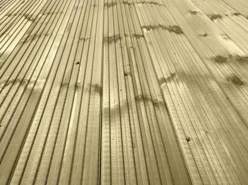 Close Up Of Redwood timber Decking Boards
