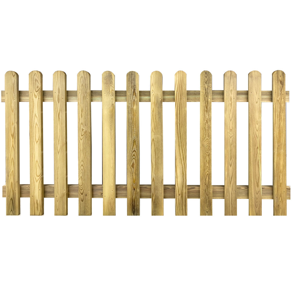 timber picket panel fence