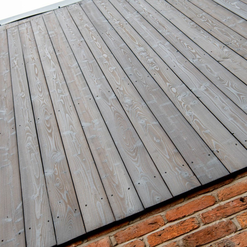 Exterior Wall Cladded With Charcoal IRO Charred Cladding