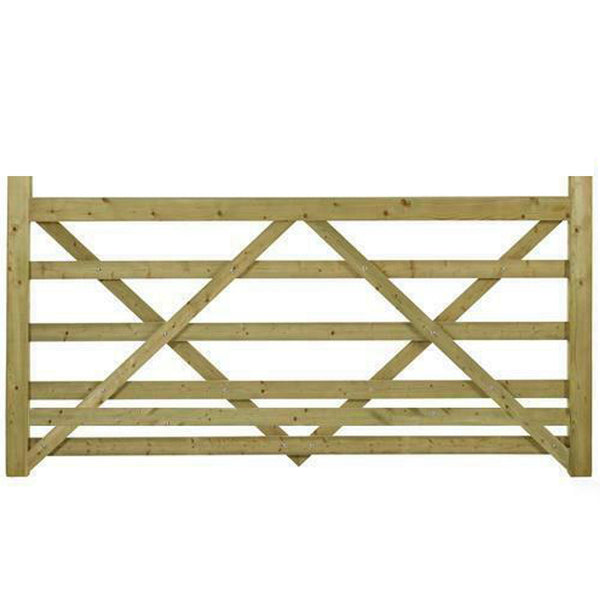 Extra Bottom Bar Diamond Brace Planed Gate