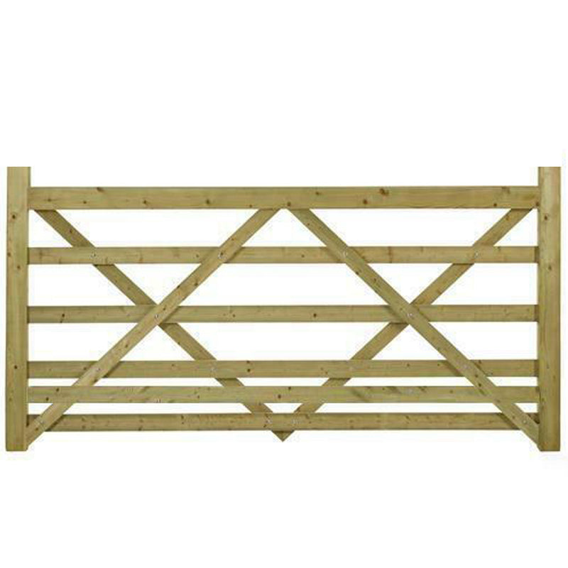 Extra Bottom Bar Diamond Brace Planed Gate