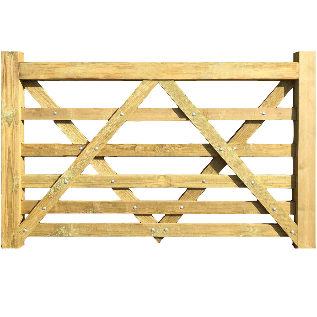 6 Bar Diamond Brace timber Softwood Field Gate