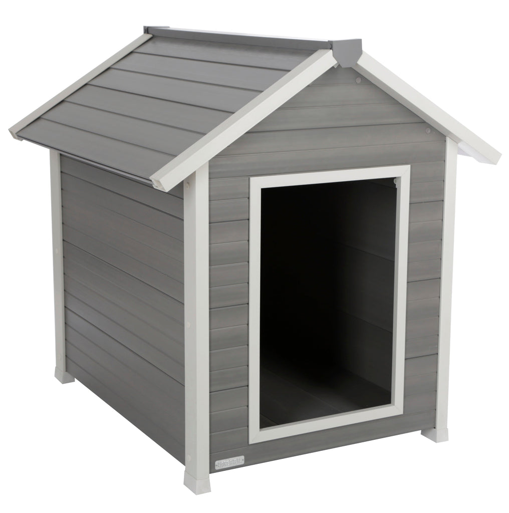 Large Kerbl dog kennel in grey