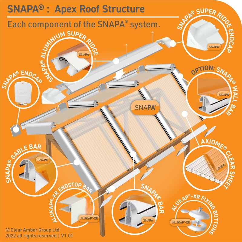 Snapa Top Wall Flashing White