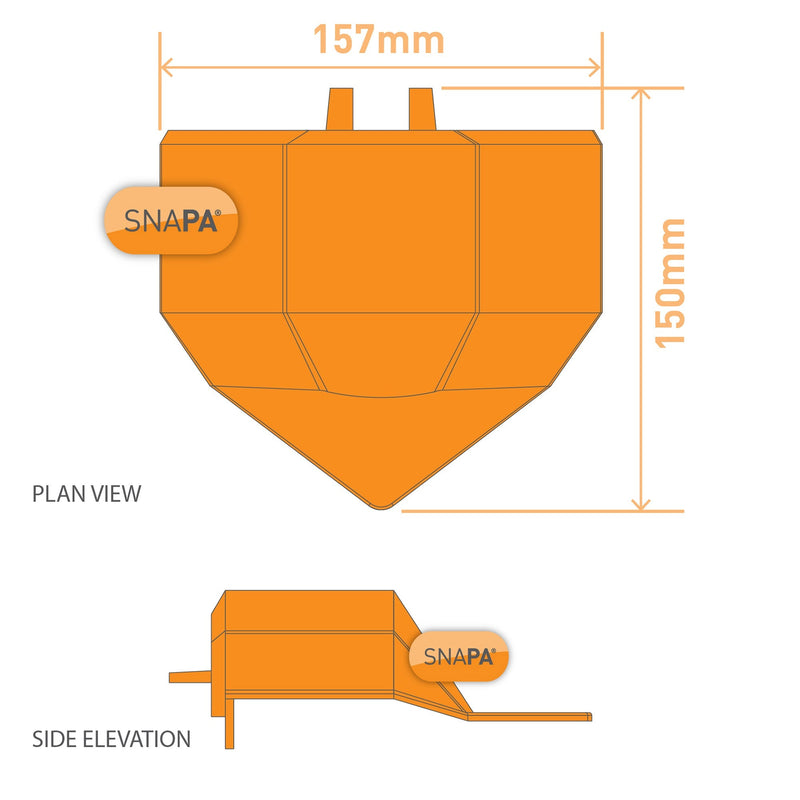 Snapa Super Ridge End Cap White