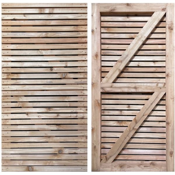 Cedar Slatted Gate Single