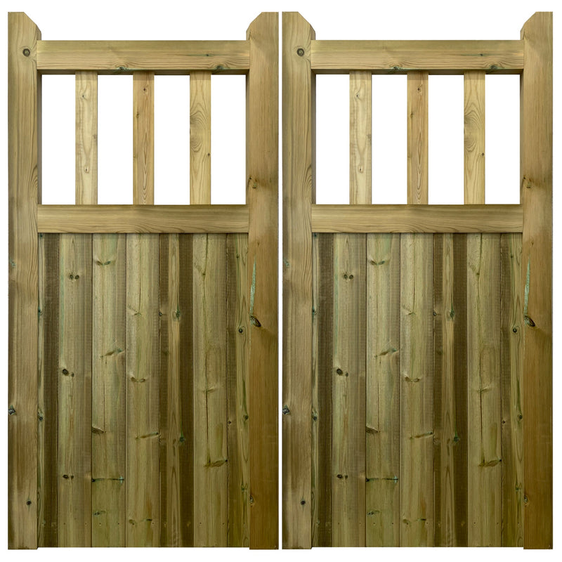 Cottage Mortise and Tenon T&G Entrance Gate (Pair)