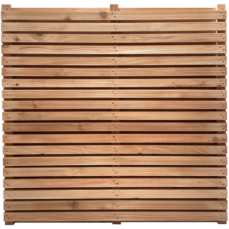 Double Sided Planed Cedar/Larch Slatted Panel - Horizontal