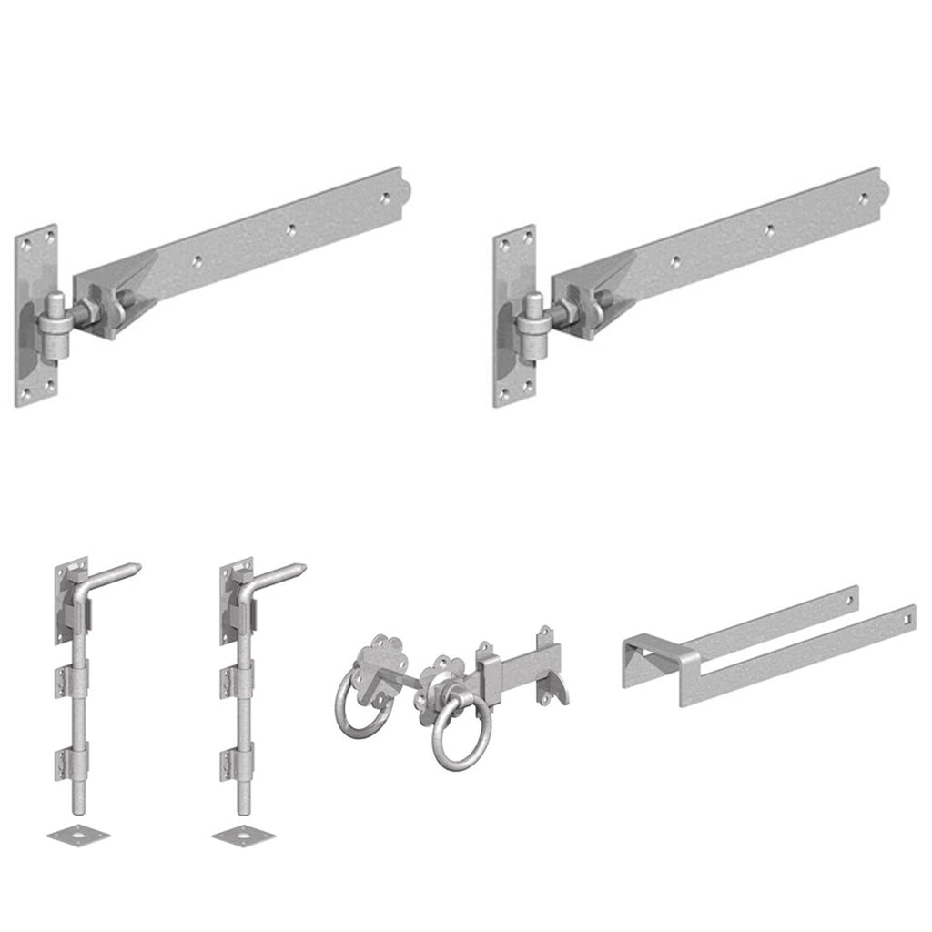 Entrance Gate Ironwork Bundle Galvanised (2x 24")