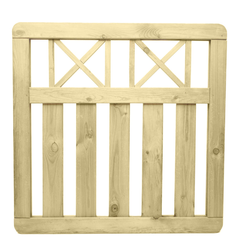 Elite Cross Top timber Garden Gate