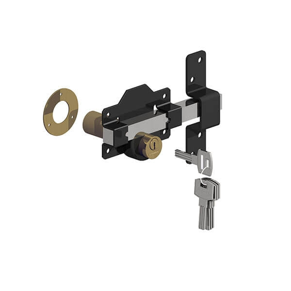 Premium Long Throw Lock Available In Stainless Steel Or Black Finish